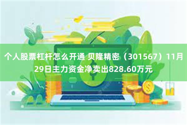 个人股票杠杆怎么开通 贝隆精密（301567）11月29日主力资金净卖出828.60万元