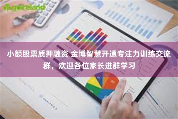 小额股票质押融资 金博智慧开通专注力训练交流群，欢迎各位家长进群学习
