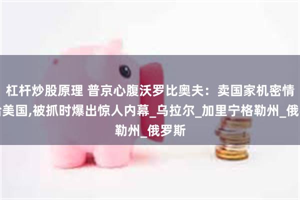 杠杆炒股原理 普京心腹沃罗比奥夫：卖国家机密情报给美国,被抓时爆出惊人内幕_乌拉尔_加里宁格勒州_俄罗斯