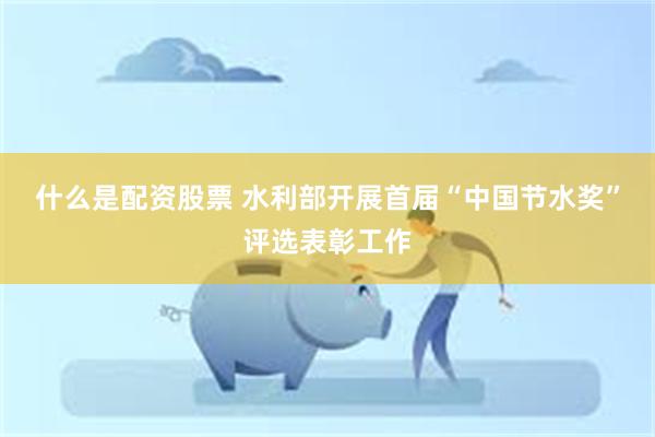 什么是配资股票 水利部开展首届“中国节水奖”评选表彰工作